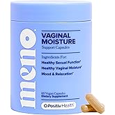 MENO Vaginal Moisture Support Capsules – OBGYN-Formulated to Support Healthy Vaginal Moisture, Mood & Relaxation – Hormone-Free Supplements with Maca Root & Fenugreek Seed Extract – 30 Servings