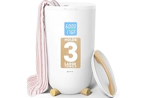 Keenray Large Towel Warmer Bucket, Luxury Towel Warmer for Bathroom, LCD Screen for Time and Temperature, Delay Time Up to 24 Hours, Fits 3 Large Towels, Blankets, Bathrobes, PJ's, Gift for Him & Her