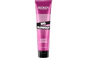 Redken Big Blowout Heat Protectant Gel - Provides All-Over Volume & Movement, Hair Shine & Frizz Control, Blowdry Gel For All Hair Types