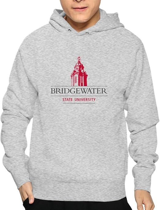 Adult Bridgewater State University Logo 100 Cotton Hoodie Tshirts M