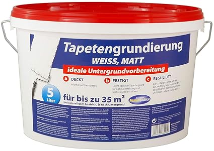 Tapetengrundierung Tapetengrund Tapeten Grund 5 Liter