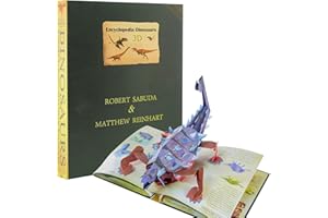 KOUMPO 3D Prehistorica Dinosaur Encyclopedia, Funny Interactive Pop Up Dinosaur Book,Encyclopedia Prehistorica Dinosaurs,The Complete Illustrated Dinosaur Encyclopedia , Gift Dinosaur Lovers