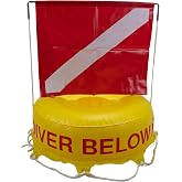 Scuba Choice Scuba Diving Deluxe Diver Below Inflatable Float and Flag Bouy