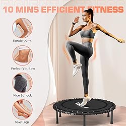 BCAN 40" Adult Fitness Trampoline with Durable