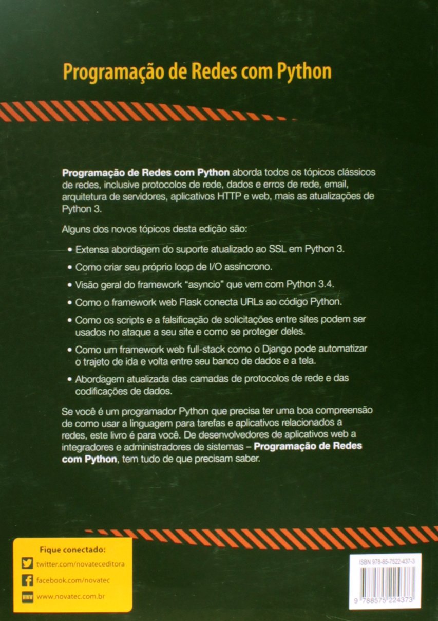 Programação De Redes Com Python Em Portuguese Do Brasil - 