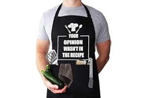 LYLPYHDP Aprons for men, Funny Chef Apron, Mens apron, Funny Apron cooking for Men & Women with 2 Tool Pockets Adjustable Neck Strap Waterproof and OilProof Best for Cooking, Grilling, Mens gifts for brithday.