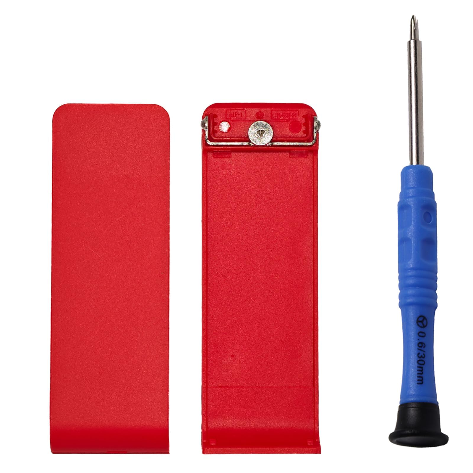 SHUCHUANG 2 Set of Replacement Kickstand Stand Back Shell Holder， Back Bracket for Nintendo Switch Console ，Replacement Kickstand for Nintendo Switch Console-with Screwdriver-Red