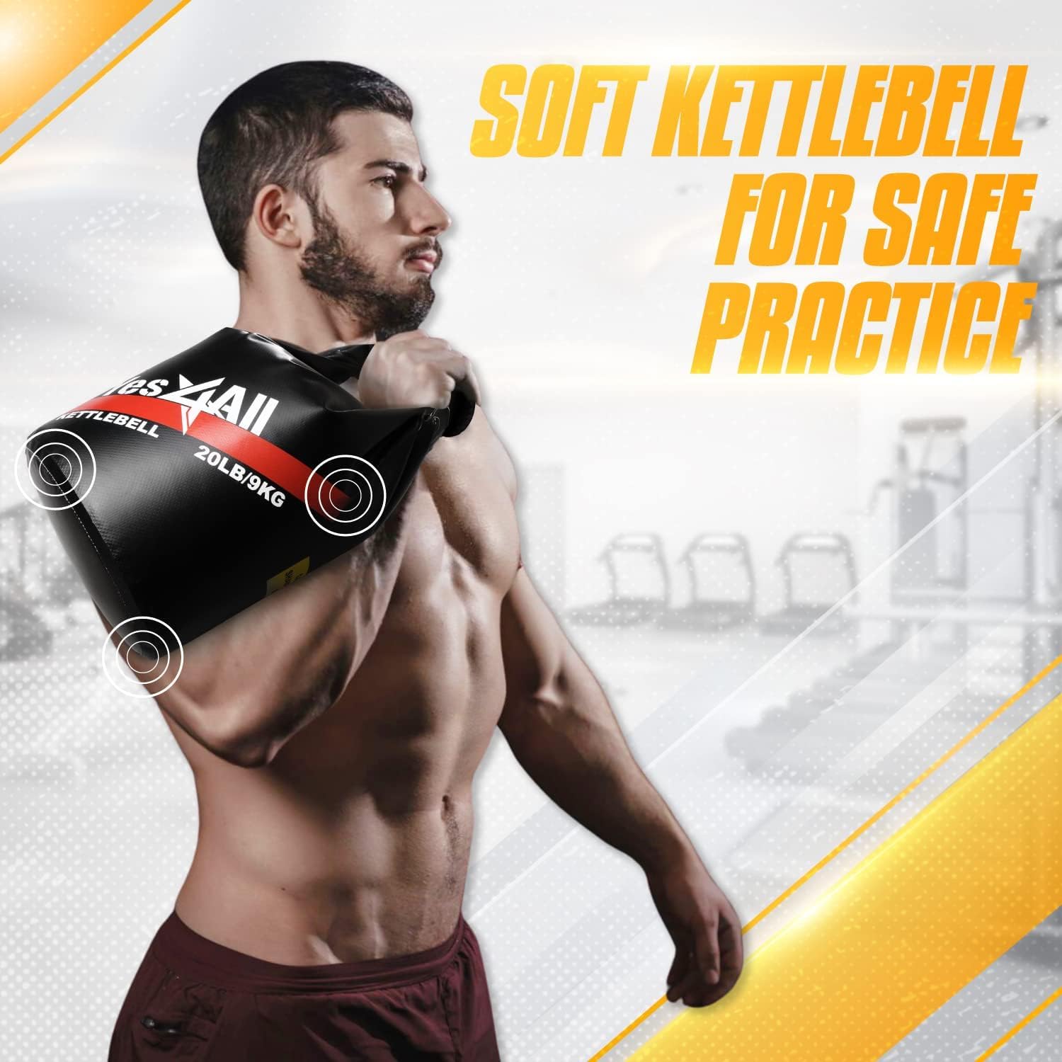 Adjustable Kettlebell, Kettlebells Weight Set, Kettle Bell for Strength Training