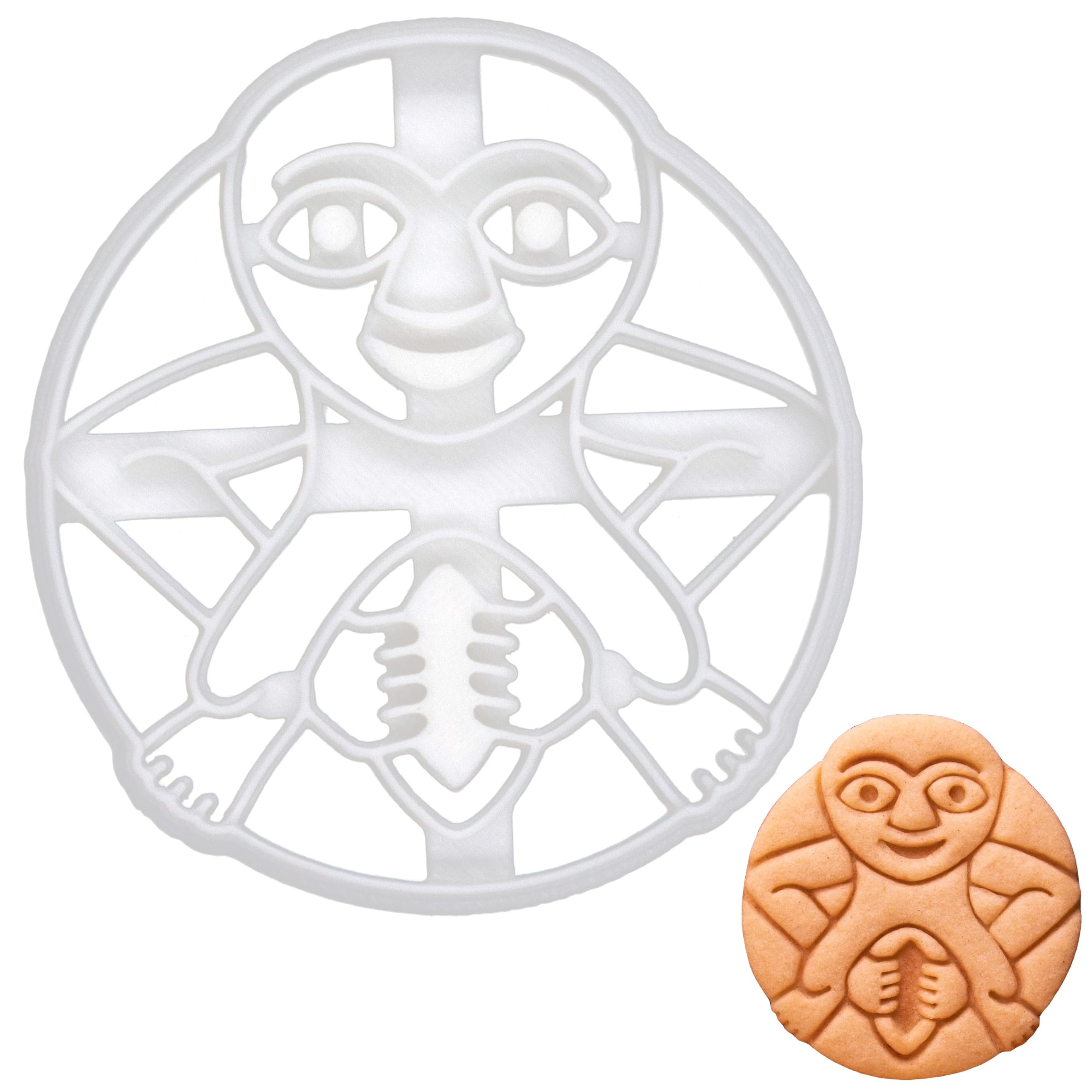 BAKERLOGY Sheela Na Gig Cookie Cutter - Detailed Biscuit Cutter Design for Baking and Crafts, Ideal on Fondant, Dough, Clay
