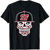 San Francisco Mexican Sugar Skull Design Bay Area T-Shirt