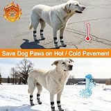 BEAUTYZOO 6Pcs Dog Socks Anti-Slip Non-Slip Paw Protectors Small/Med Grey view 3