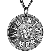Stoic Muse Memento Mori Double Sided Pendant Necklace
