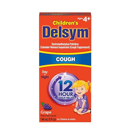 Delsym Children's 12 Hour Cough Relief Liquid - Day or Night Cough ...