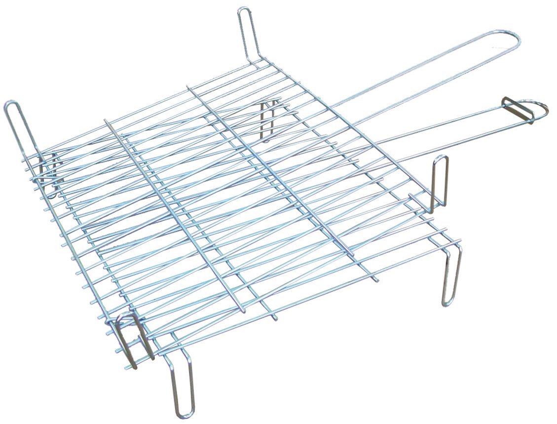 Imex El Zorro - Parrilla doble, medida de asado: 30x30 cm