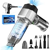 SakerPlus Mini Vacuum Cleaner, 3 in 1 Car Vacuum Cleaner High Power, 15000PA Powerful Suction, Air Duster, 7500mAh, Dual Filter,Adjustable Small Vaccum Portable Cordless for Cars,Desktop,Home - HL137