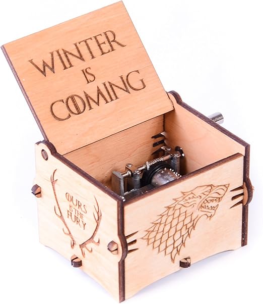 Amazon Com Wood Musical Box Music Box Main Theme Game Of Thrones Game Of Thrones Gift Home Kitchen