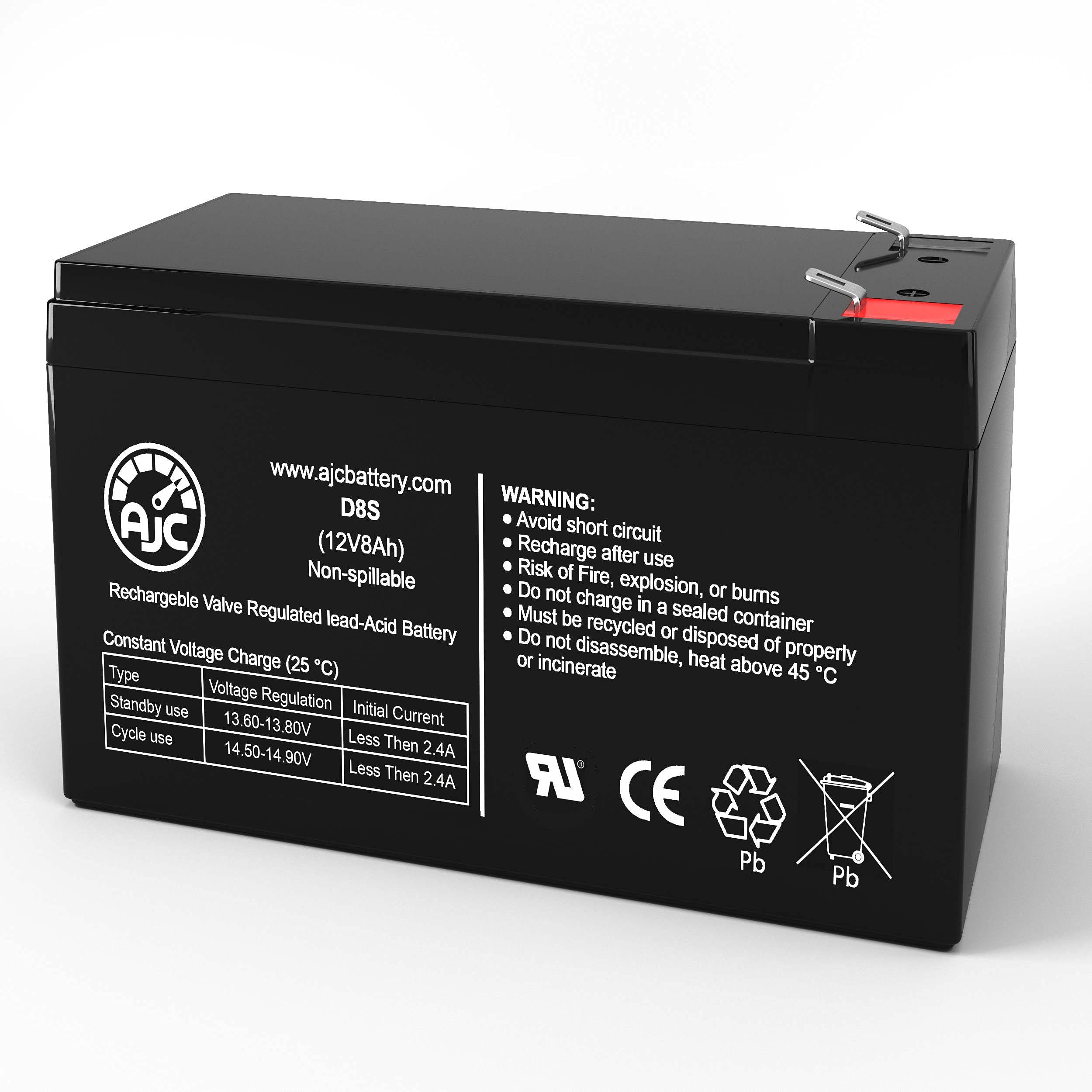 AJC Battery Compatible with Opti-UPS TS2250B 12V 8Ah UPS Battery
