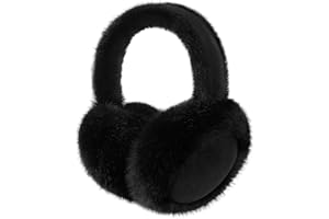 Clothirily EarMuffs for Women, Faux Fur Warm Ear Muffs for Winter, Foldable Winter Ear Covers, Fuzzy Ear Warmers for Women