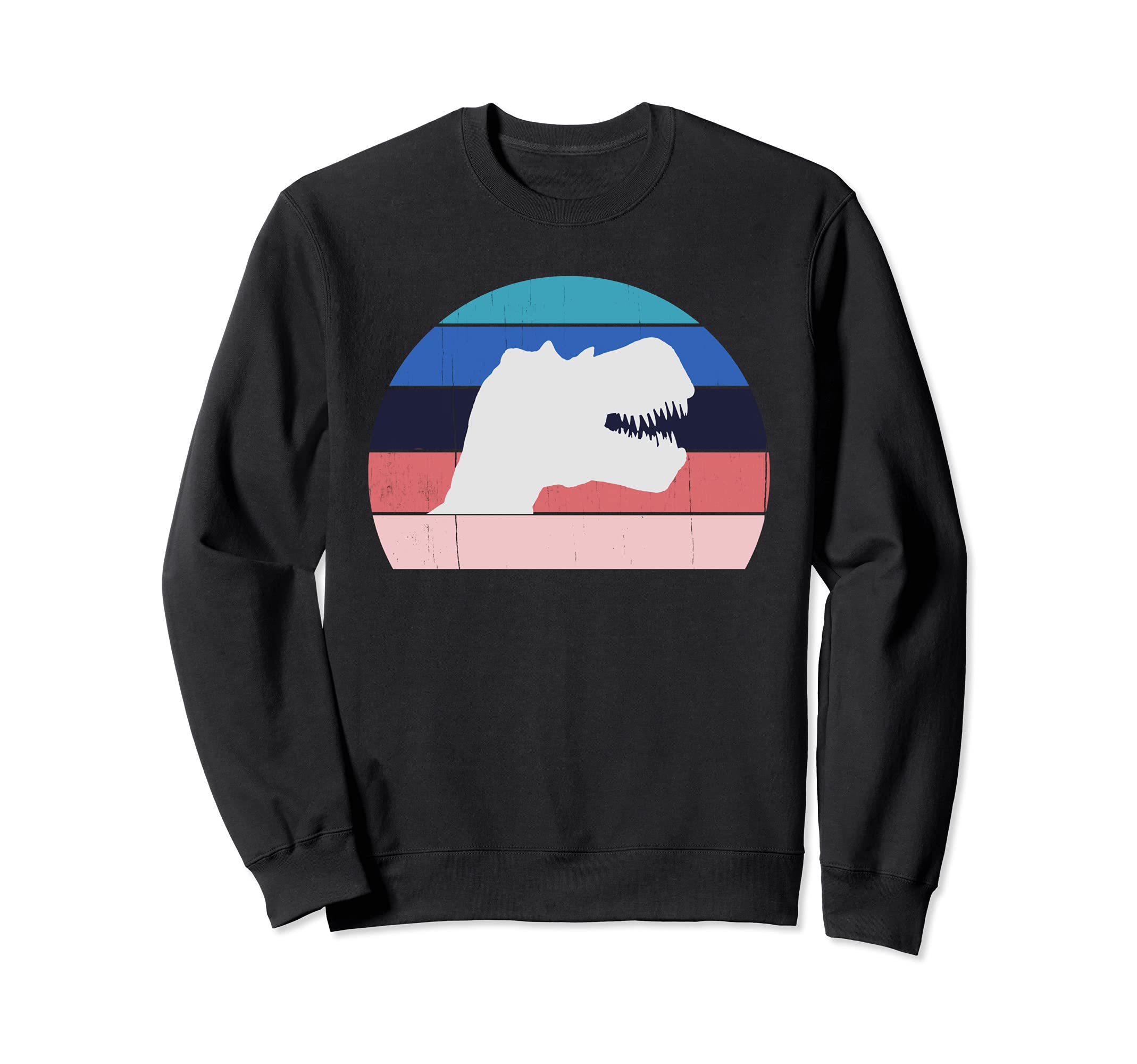 Cool 80s Retro Dinosaur - Great Dino / T-Rex TRex Sunset Sweatshirt
