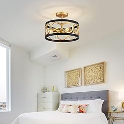 XINGQI Modern Semi Flush Mount Ceiling Light