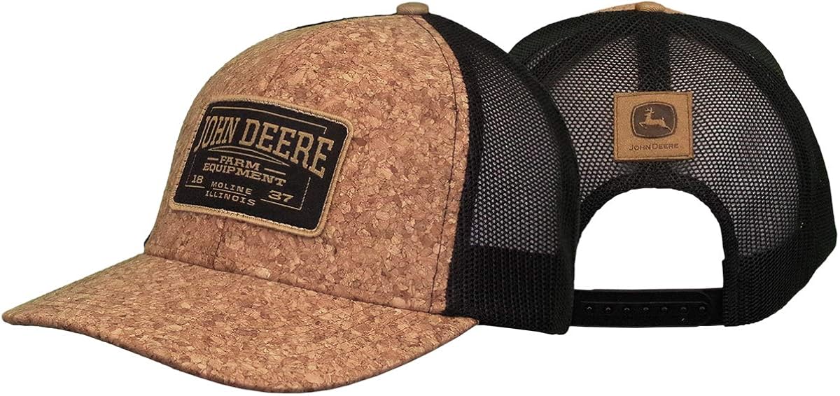 brown john deere hat