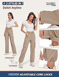 Moosehill Cargo Hiking Pants Women High Waisted