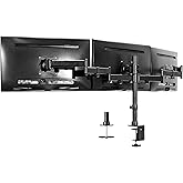VIVO Triple Monitor Adjustable Mount, Articulating Stand for 3 LCD Screens up to 24 inches STAND-V003M