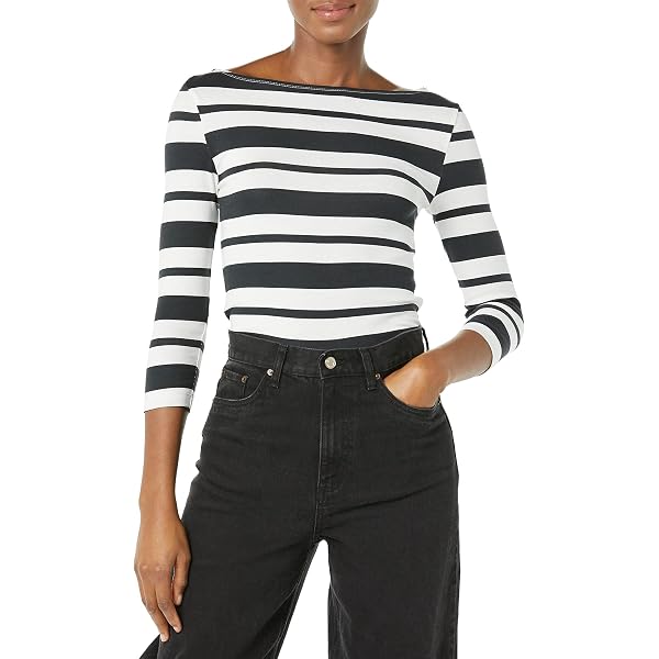 Vero Moda oversized long sleeve t-shirt in burgundy and white stripes