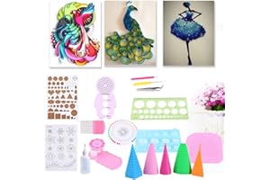 Paper Quilling Kit, Beginners Handcraft Paper Strips Quilling Tools Kit, Quilling Paper Rolling Kit Slotted Tools Tweezer Rul
