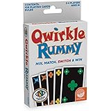 MindWare Qwirkle Rummy Color Blind-Friendly Edition– Easy to Play for Color-Vision-impaired–Family Favorite Card Game…