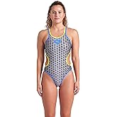 ARENA Women's One Scale Double Cross Back Practice Swimsuit Competition Bathing Suit
