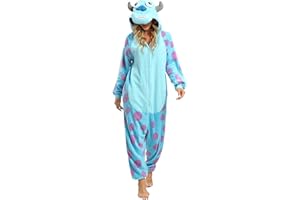 BGOKTA Halloween Animal Onesie Pajamas for Adults Costume Cosplay Homewear One Piece