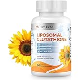 Liposomal Glutathione Supplement with Reduced Glutathione, Resveratrol & Hyaluronic Acid , High Absorption for Antioxidant Support, Cellular Health, Immune Support, Liver Detox, Non-GMO, Vegan