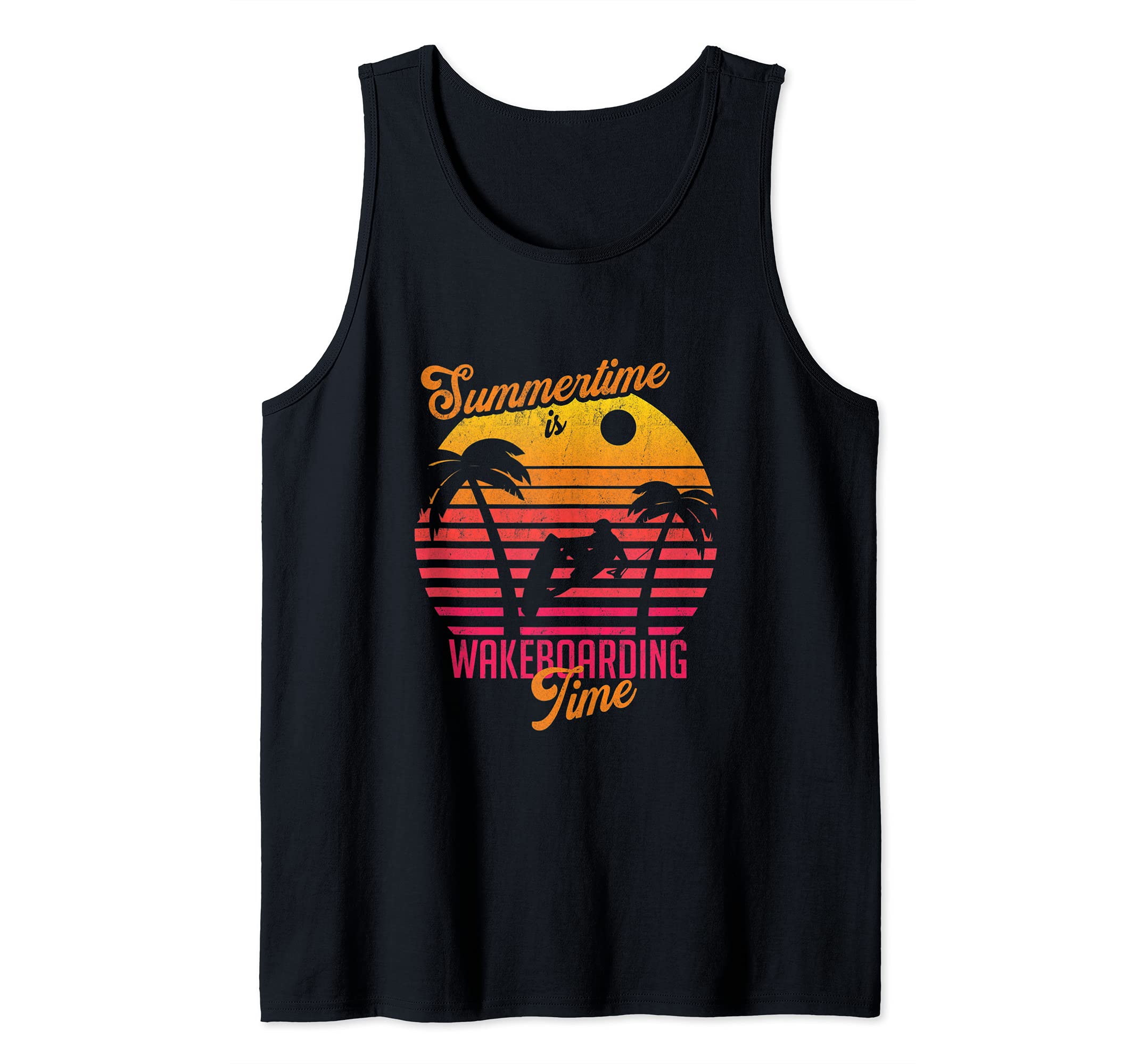 Summertime Is Wakeboarding Time Wakeboard Wakeboarding Tank Top