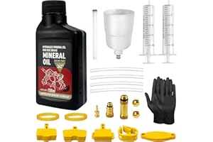 BIBOKLTIY Brake Bleed Kit for Shimano Hydraulic Disc Brake, Bike Hydraulic Brake Bleed Kit Including 150ML Mineral Oil Brake Fluid