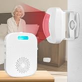CallToU Bed Alarms for Elderly/Dementia Patients who Wander, Portable Pager &amp; Sensor with Vibration and Silent Alert Features, Fall Prevention Alert for Home Hospital Care, Room Monitor.
