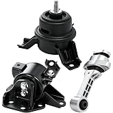 Engine Motor Mount Kit Fit for 2010-2013 Kia Soul 1.6L V4 Manual | for 2010-2011 Kia Soul 2.0L V4 Manual(Not automatic) Transmisson OE# A7190 / A71020 / A71008 Transmission Mount