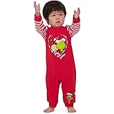 The Grinch Dr.Seuss Unisex Baby Grinch Printed Coverall, Sizes 0-24 Months