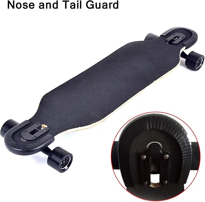Amazon.com : Skateboard Longboard Nose Guard and Tail Guard(Black