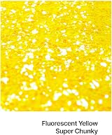 Hemway Fluorescent Yellow Glitter Shaker 130g Super Chunky 1/8quot; Metallic view 2