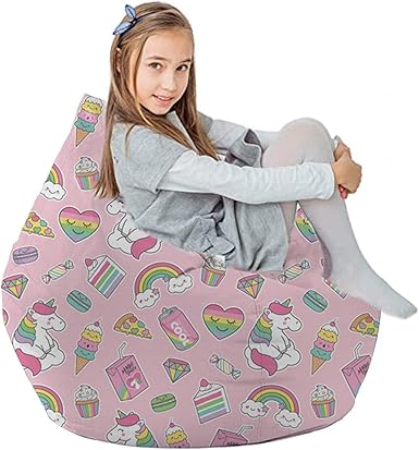 Große Liege Sitzsack Sofa Stuhl Couchbezug ohne Füllstoff Ultra Soft