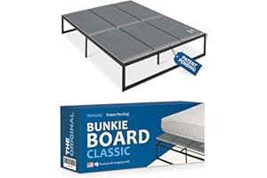 Meliusly Premium 10mm Bunkie Board Queen Size (60x80'') Patent Pending Low Profile Bed Board Design - Breathable, Noise Minimizing, Moisture Resistant Bunkieboards, Low Profile Bed Support
