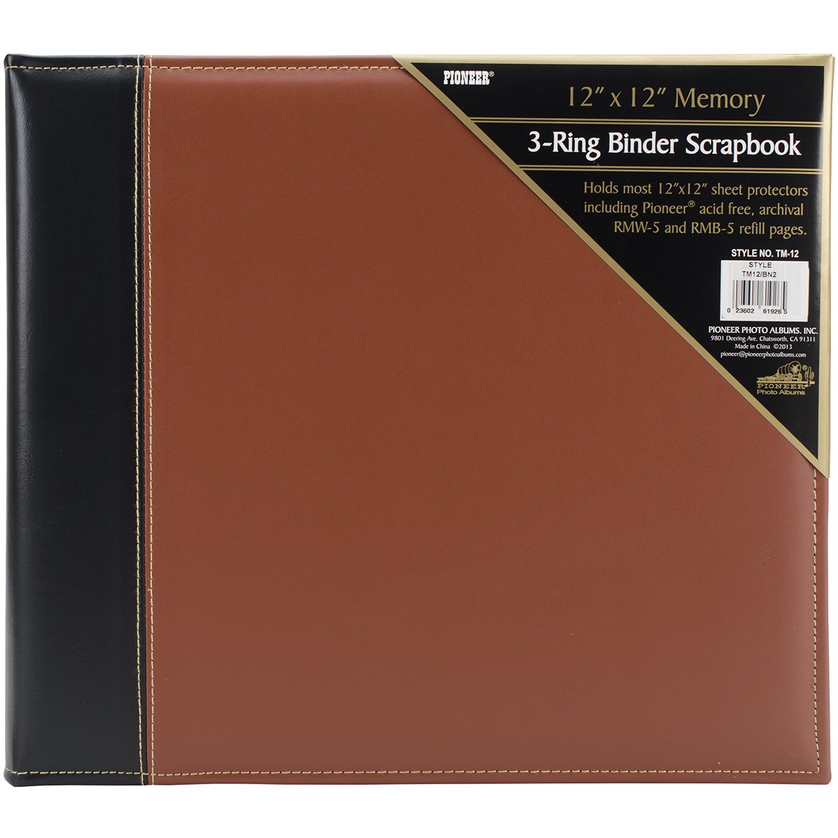 Black On Brown Pioneer Photo Albums 12 X 12 Inch 2 Tone Cover Scrapbook Black On Brown Pioneer Photo Albums 12 X 12 Inch 2 Tone Cover Scrapbook