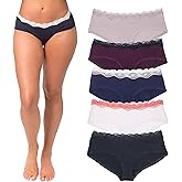 Emprella Cotton Underwear for Women, Seamless Women's Underwear Pack, Cheeky Hipster Panties