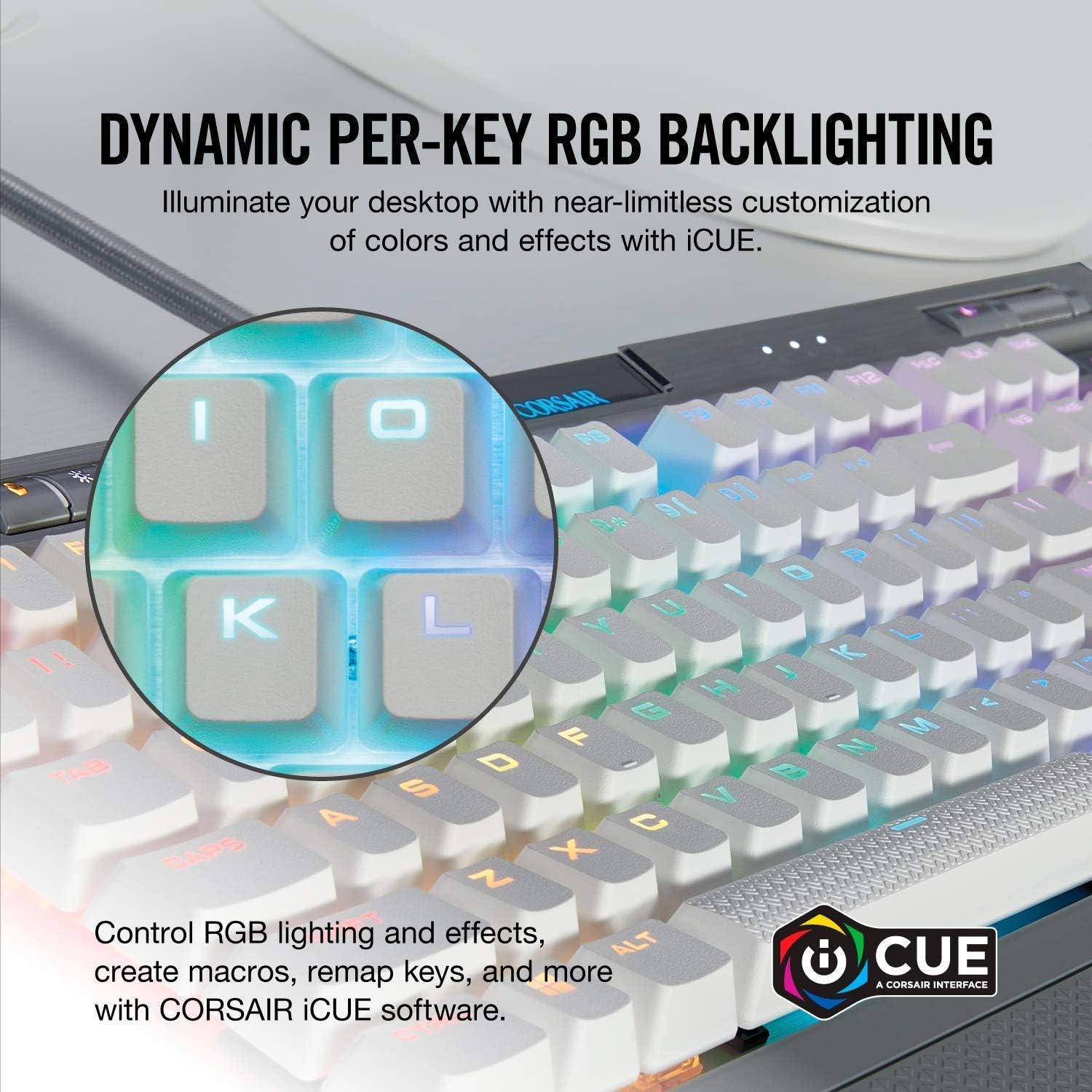 Corsair K70 RGB MK.2 SE Mechanical RAPIDFIRE Gaming Keyboard - USB Passthrough & Media Controls - PBT Double-Shot Keycaps - Cherry MX Speed - RGB LED Backlit: Computers & Accessories