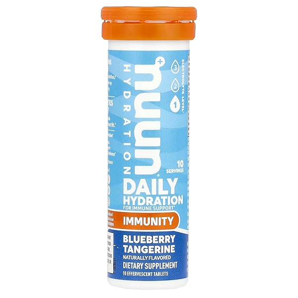 NUUN NUUN IMMUNITY BLUEBERRY TANGERINE 10CT TUBE, 10 CT