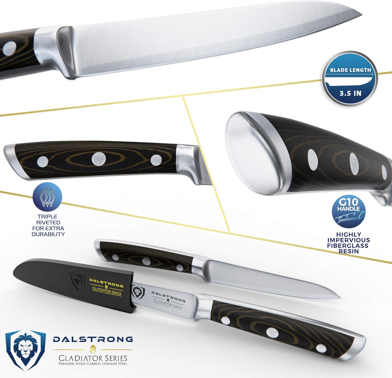 DALSTRONG Paring Knife 3.5″ Gladiator Series German