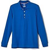 French Toast Boys Pique Polo School Uniform Shirt with Long Sleeves for Boys and Girls