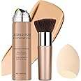 Airbrush Foundation Makeup Spray, Long Lasting Waterproof Full Coverage Foundation for Brighten, Concealer and Hydrating, Natural Matte Finish, Brush and Makeup Sponge Include, 2.36oz (#2 Beige)