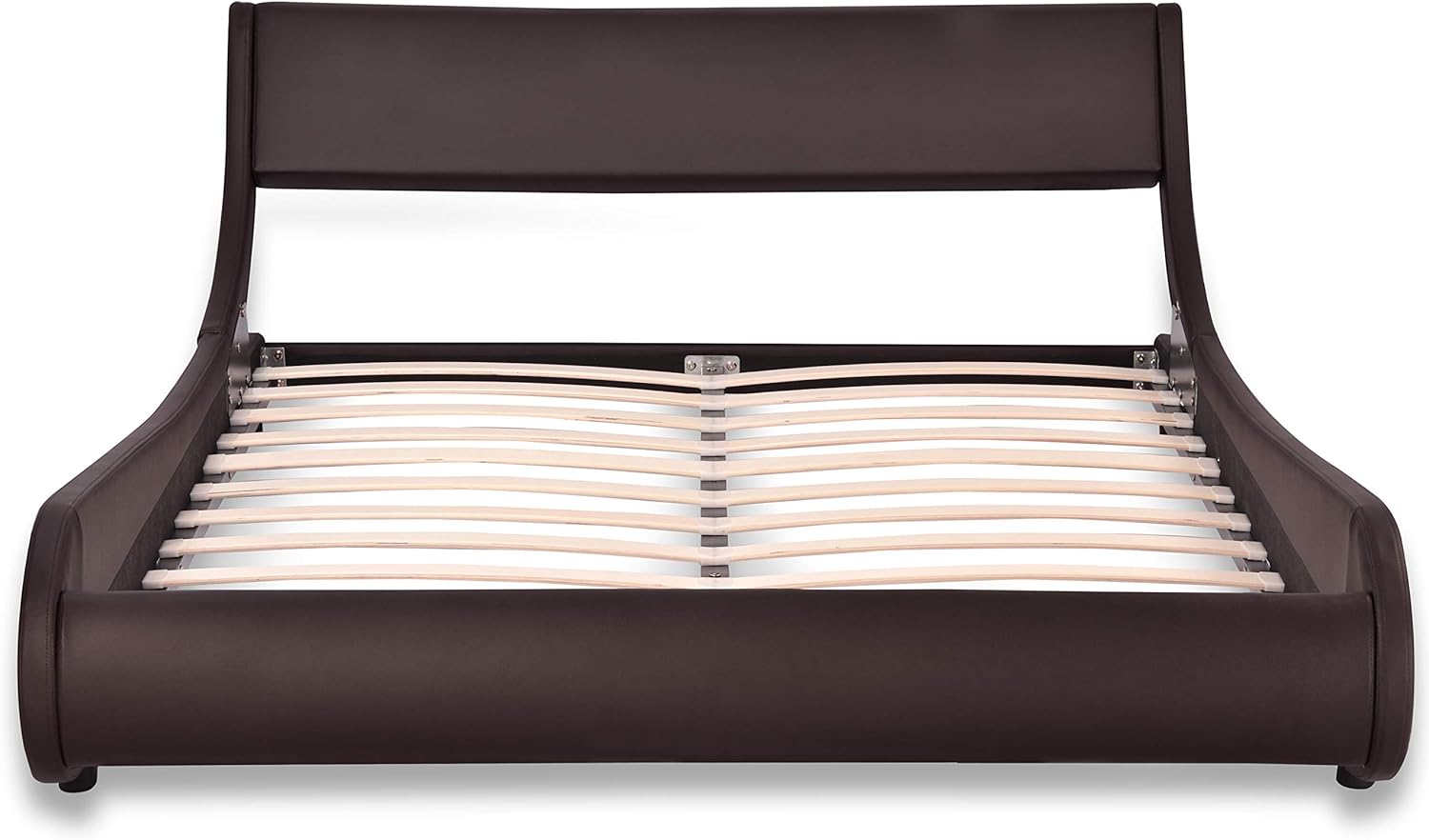 Allewie Modern Low Profile Wave Like Queen Size Platform